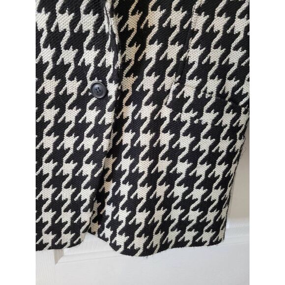 Theory houndstooth wool blend coat L - Picture 6 of 11